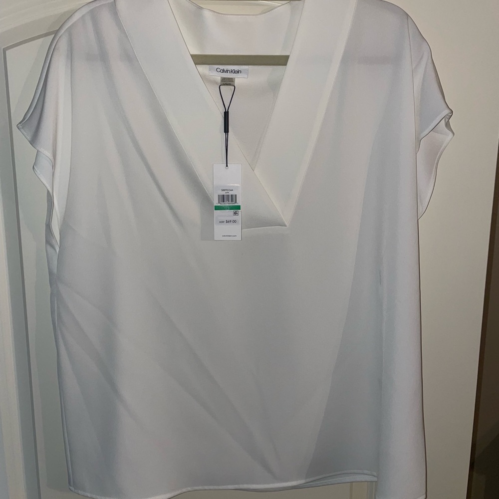 Calvin Klein white blouse